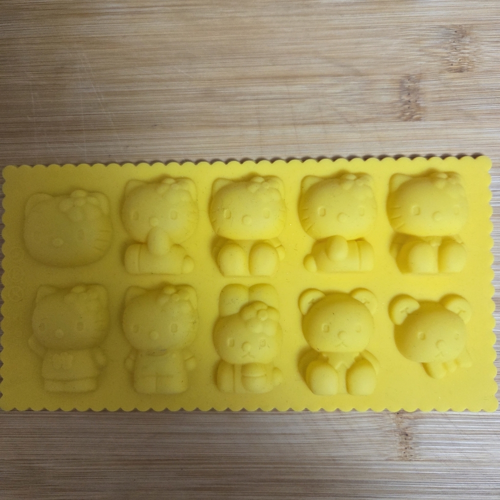 Yellow Hello Kitty Silicone Mold Chocolate, Gummies, Crafts